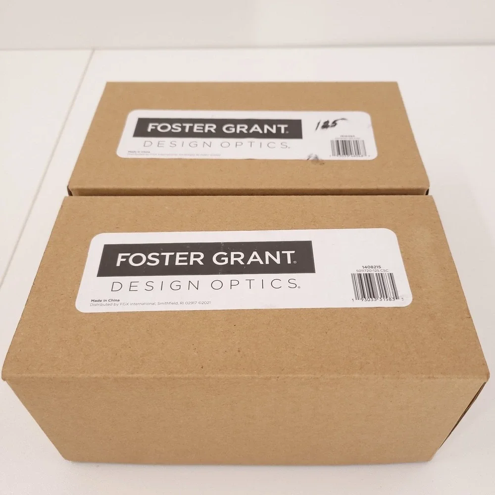 Foster Grant Design Optics 1.25+ Eye Glasses 6 Readers‎ Kiersey Addie Square Cat